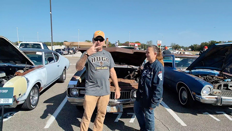 Bladerunner and Broadway Bombers 1958 Chevy 2025 Classic Carfest Choctaw Casino Grant