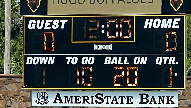 Hugo vs Madill scrimmage