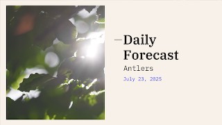 Antlers Weather- Daily Update
