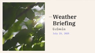 Eufaula Lake region Weather