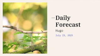Hugo Weather-Daily Update